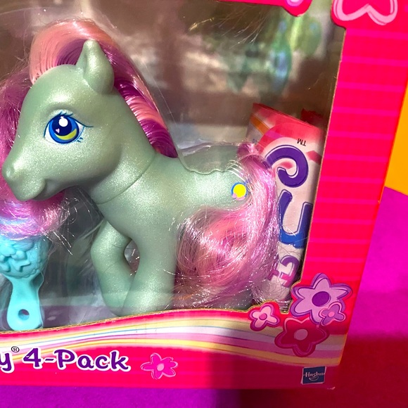 MY LITTLE PONY G3 NWT VINTAGE 2004 TOYS R US EXCLUSIVE COLLECTABLE  PONY 4-PACK - Picture 8 of 16